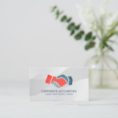 Handshake-pictogram | deal visitekaartje (Staand voorkant)