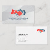 Handshake-pictogram | deal visitekaartje (Voorkant / Achterkant)