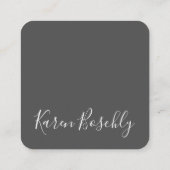 Handshake-pictogram Vierkante Visitekaartje (Achterkant)