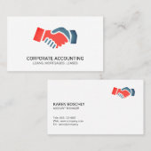 Handshake-pictogram Visitekaartje (Voorkant / Achterkant)