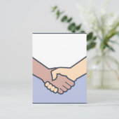 handshake-vector briefkaart (Staand voorkant)