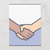 handshake-vector briefkaart (Voorkant)