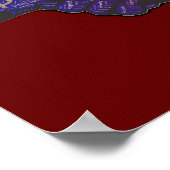 Handshake verbindt Inspirerend Word Art Poster (Hoek)