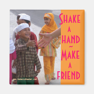 Handshake vrienden maken magneet
