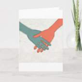 Handshake Wenskaarten Kaart (Voorkant)