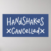 Handshakes geannuleerd poster (Voorkant)