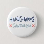 Handshakes geannuleerd ronde button 5,7 cm (Voorkant)