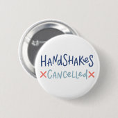 Handshakes geannuleerd ronde button 5,7 cm (Voorkant /achterkant)