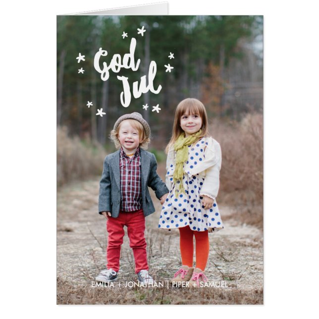 Handskrivna julhälsningskort (Voorkant)