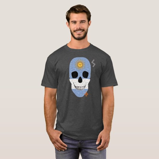 HANDSKULL Argentina T-shirt Basic B2 (Voorkant volledig)
