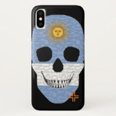 HANDSKULL Argentinië hoesje iPhone X B2 (Achterkant)