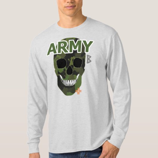HANDSKULL Army Long Sleeve B2 T-shirt (Voorkant)