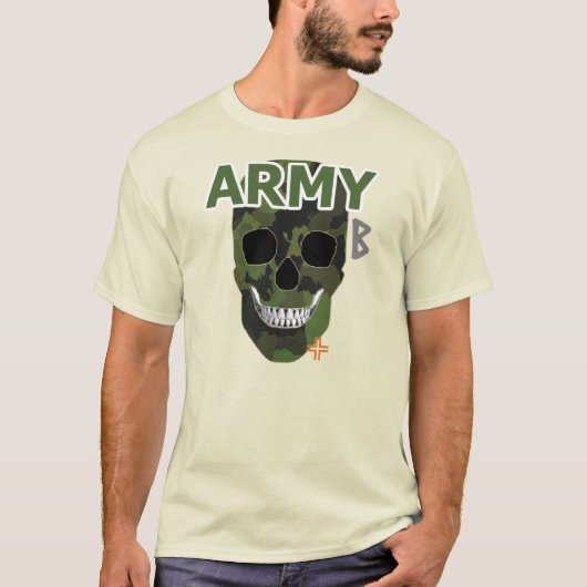 HANDSKULL Army T-shirt Basic B2 (Voorkant)