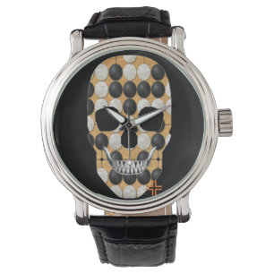 HANDSKULL Baduk horloge mannen lederen B2
