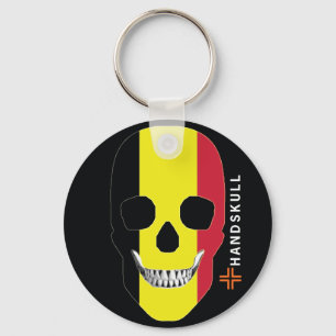 HANDSKULL België, Happy skull, Belgische vlag Sleutelhanger