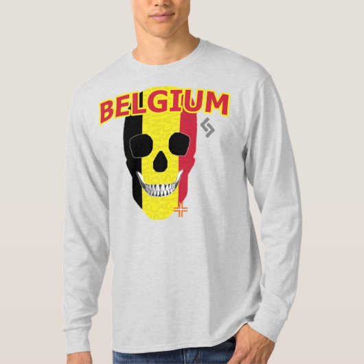 HANDSKULL België Lange hoes T-Shirt B2 (Voorkant)