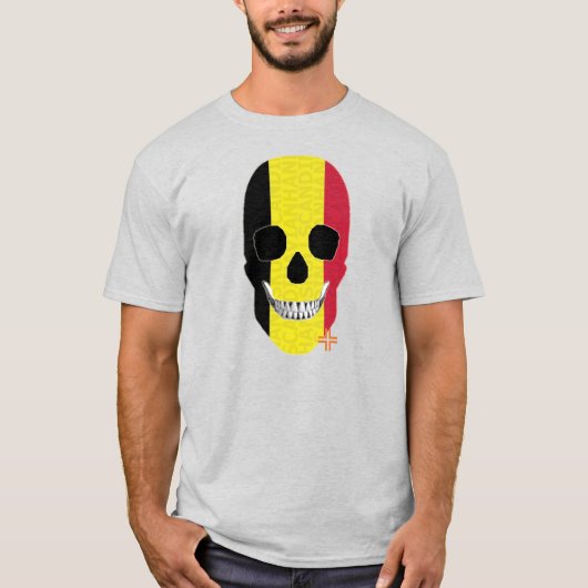 HANDSKULL België t-shirt basis B2 (Voorkant)