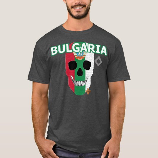 HANDSKULL Bulgaria t-shirt basic B2 (Voorkant)
