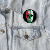 HANDSKULL Bulgarije Ronde Badge zwart B2 Button 5,7 Cm (In situ)
