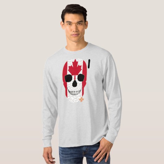 HANDSKULL Canada Long Sleeve T-Shirt B2 (Voorkant volledig)