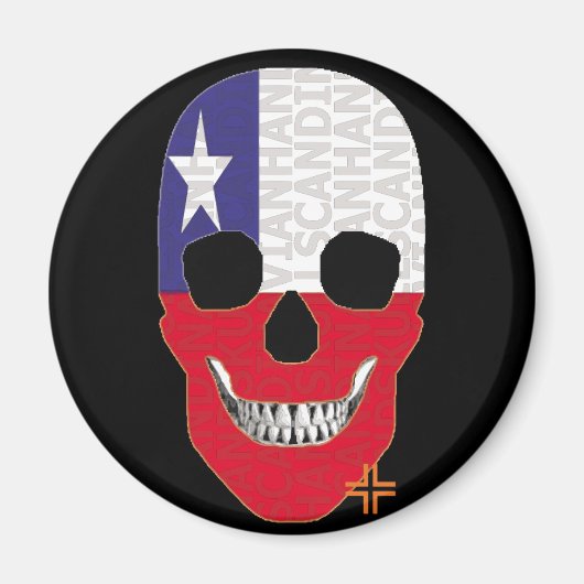 HANDSKULL Chili ronde magneet B2 (Voorkant)