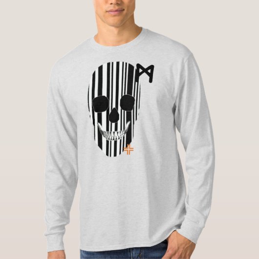 HANDSKULL Codebar Long-hoes T-Shirt B2 (Voorkant)