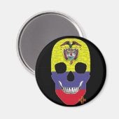HANDSKULL Colombia ronde magneet B2 (Voorkant / Achterkant)