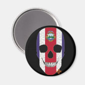 HANDSKULL Costa Rica ronde magneet B2 (Voorkant / Achterkant)