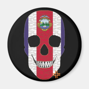 HANDSKULL Costa Rica ronde magneet B2