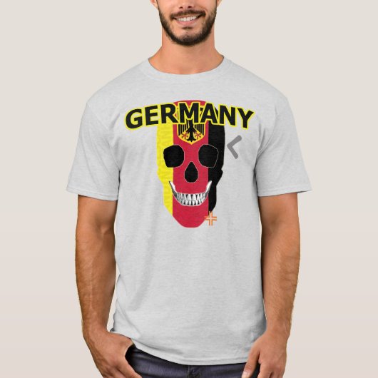 HANDSKULL Duitsland t-shirtbasis B2 T-shirt (Voorkant)