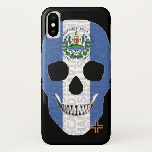 HANDSKULL El Salvador hoesje iPhone X B2 (Achterkant)