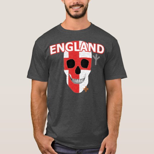 HANDSKULL England t-shirt Basic B2 (Voorkant)