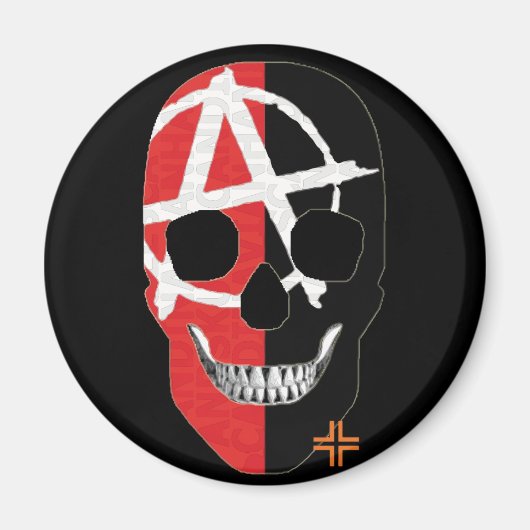 HANDSKULL FAI ronde magneet B2 (Voorkant)