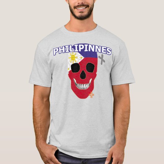HANDSKULL Filipijnen t-shirt basis B2 (Voorkant)