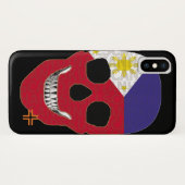 HANDSKULL Filippijnen hoesje iPhone X B2 (Achterkant (horizontaal))