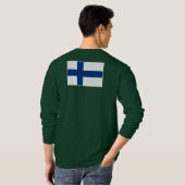 HANDSKULL Finland - Basishoes voor lange hoeken T-shirt (Achterkant volledig)