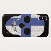 HANDSKULL Finland hoesje iPhone X B2 (Achterkant (horizontaal))