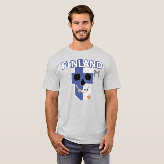 HANDSKULL Finland t-shirt Basic B2 (Voorkant volledig)