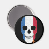 HANDSKULL Frankrijk ronde magneet B2 (Voorkant / Achterkant)