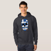 HANDSKULL Greece Hooded Sweatshirt black B2 (Voorkant volledig)