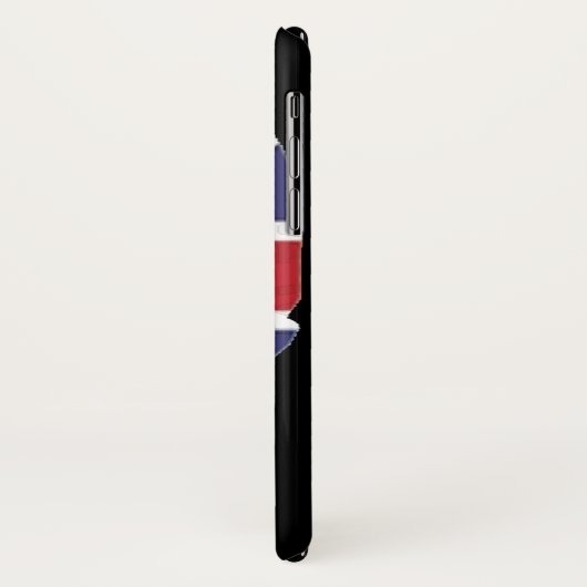 HANDSKULL Groot-Brittannië hoesje iPhone X B2 (Achterkant/links)