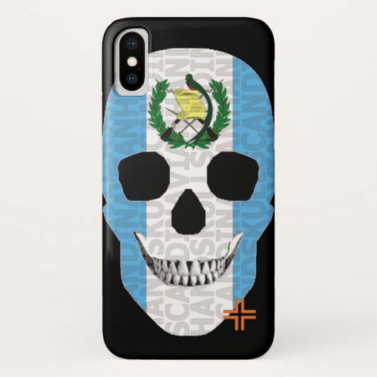 HANDSKULL Guatemala hoesje iPhone X B2 (Achterkant)