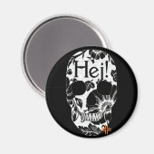 HANDSKULL Hej ronde magneet B2 (Voorkant / Achterkant)