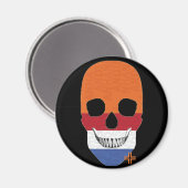 HANDSKULL Holland round magnet B2 (Voorkant / Achterkant)