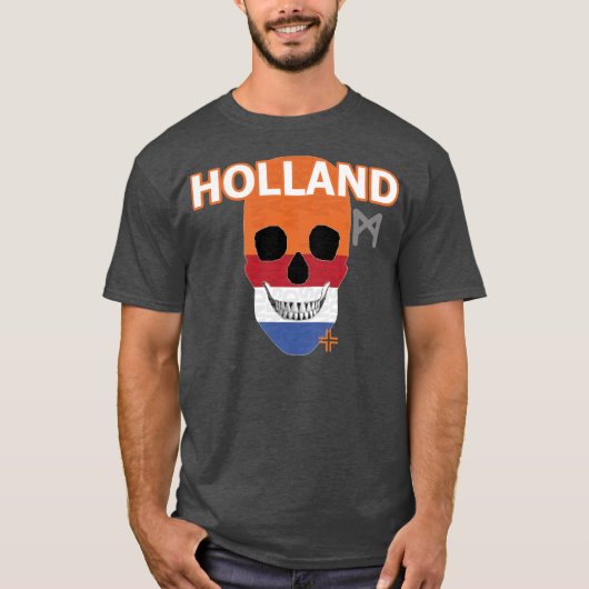 HANDSKULL Holland T-shirtbasis B2 T-shirt (Voorkant)
