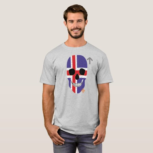 HANDSKULL IJsland T-shirt Basic B2 (Voorkant volledig)