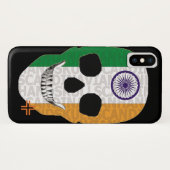 HANDSKULL India hoesje iPhone X B2 (Achterkant (horizontaal))