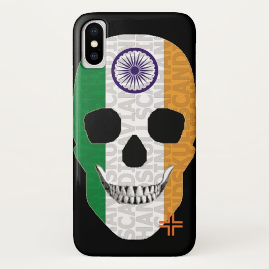 HANDSKULL India hoesje iPhone X B2 (Achterkant)