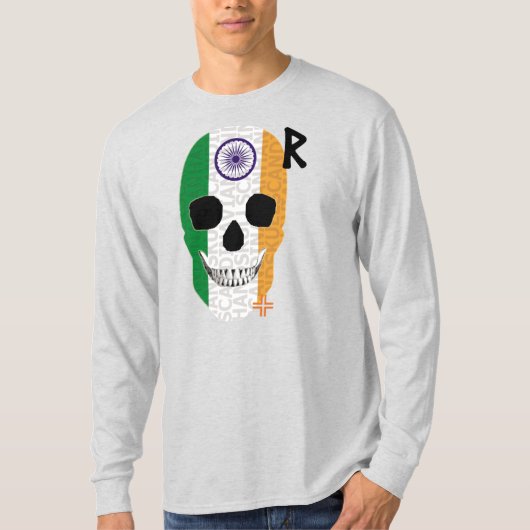 HANDSKULL India Lange hoes T-Shirt B2 (Voorkant)