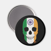 HANDSKULL India ronde magneet B2 (Voorkant / Achterkant)